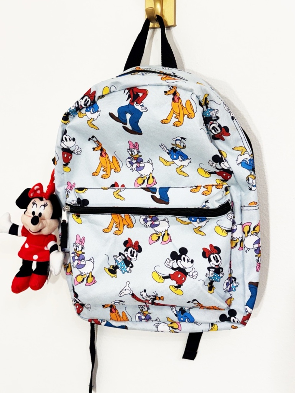 DISNEY 16” Character Backpack Soft Blue With Minnie Mouse